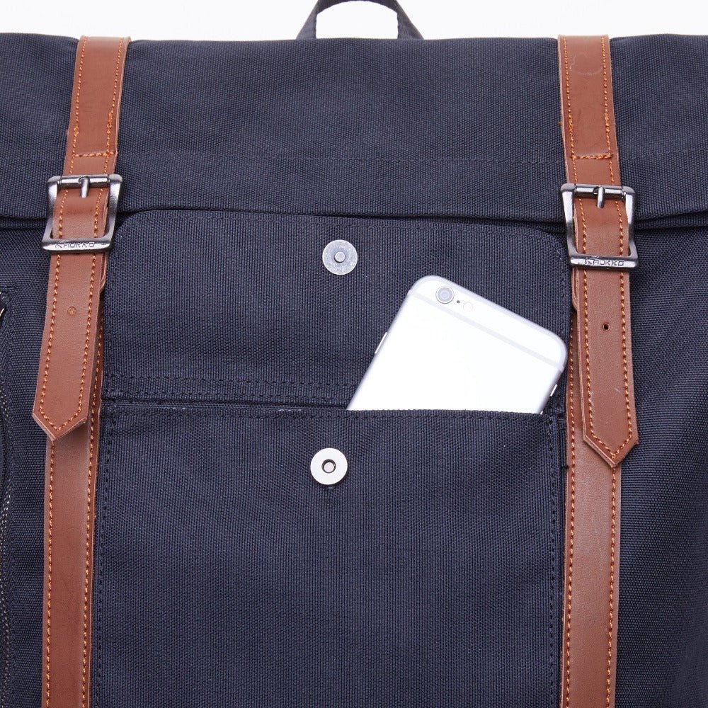 KAUKKO Backpack for Hiking Tours, KF05 ( Black Grey ) - kaukko