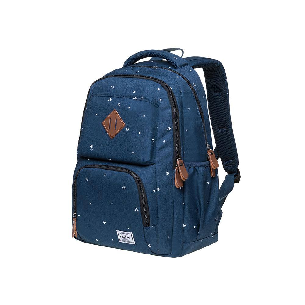 KAUKKO Backpack for School, K8008-1 ( Blue / 18.9L ) - kaukko