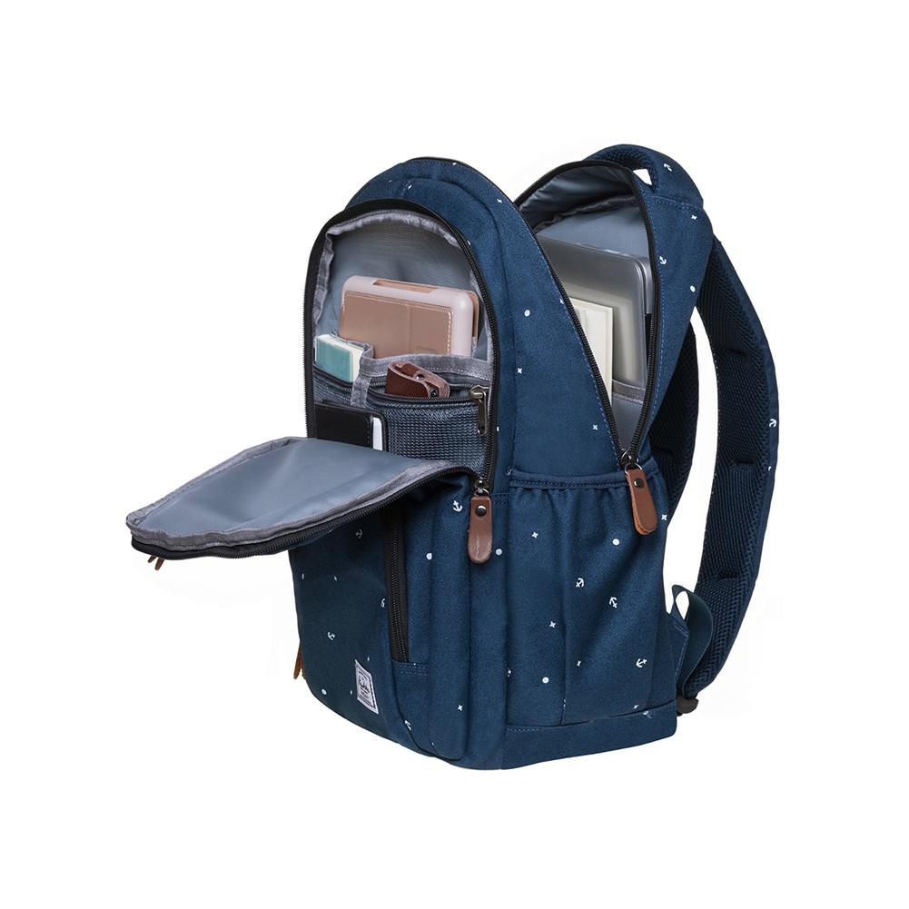 KAUKKO Backpack for School, K8008-1 ( Blue / 18.9L ) - kaukko