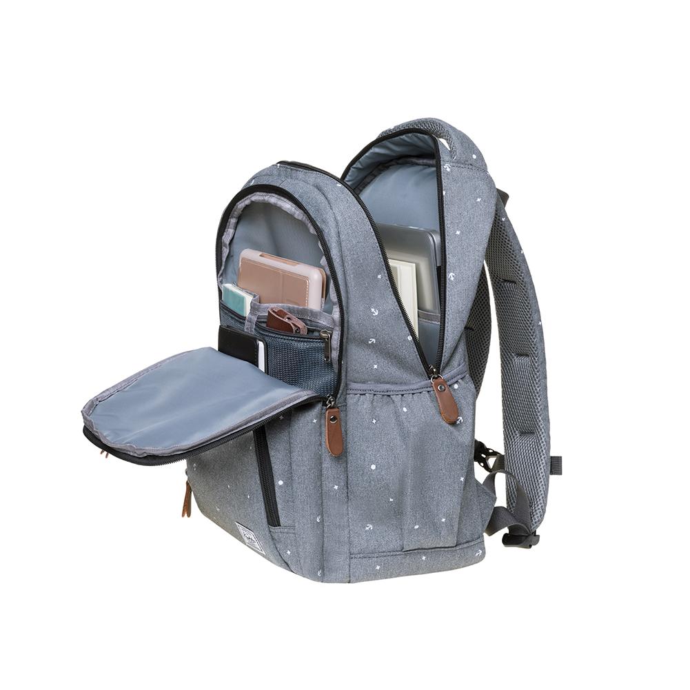 KAUKKO Backpack for School, K8008-1 ( Grey / 18.9L ) - kaukko