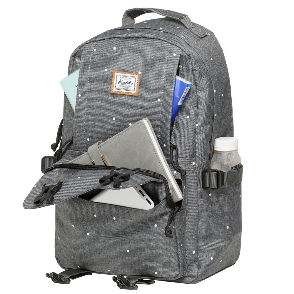KAUKKO Backpack for School, KS21 ( Grey / 18.4L ) - kaukko