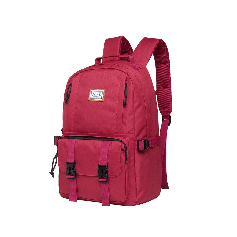 KAUKKO Backpack for School, KS21 ( Red / 18.4L ) - kaukko