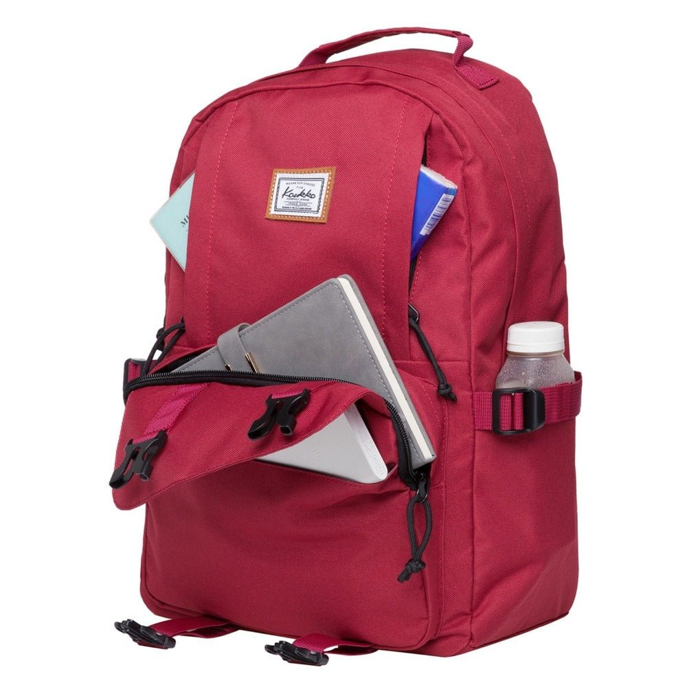 KAUKKO Backpack for School, KS21 ( Red / 18.4L ) - kaukko