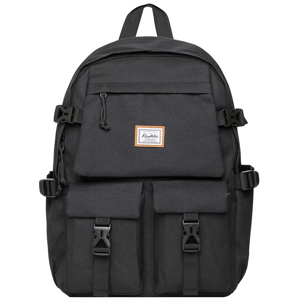 KAUKKO Backpack for School, KS22 ( Black / 18.4L ) - kaukko