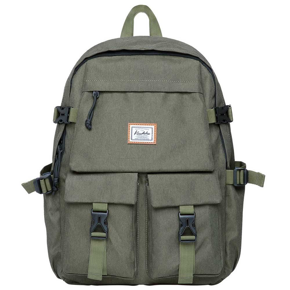 KAUKKO Backpack for School, KS22 ( Green / 18.4L ) - kaukko