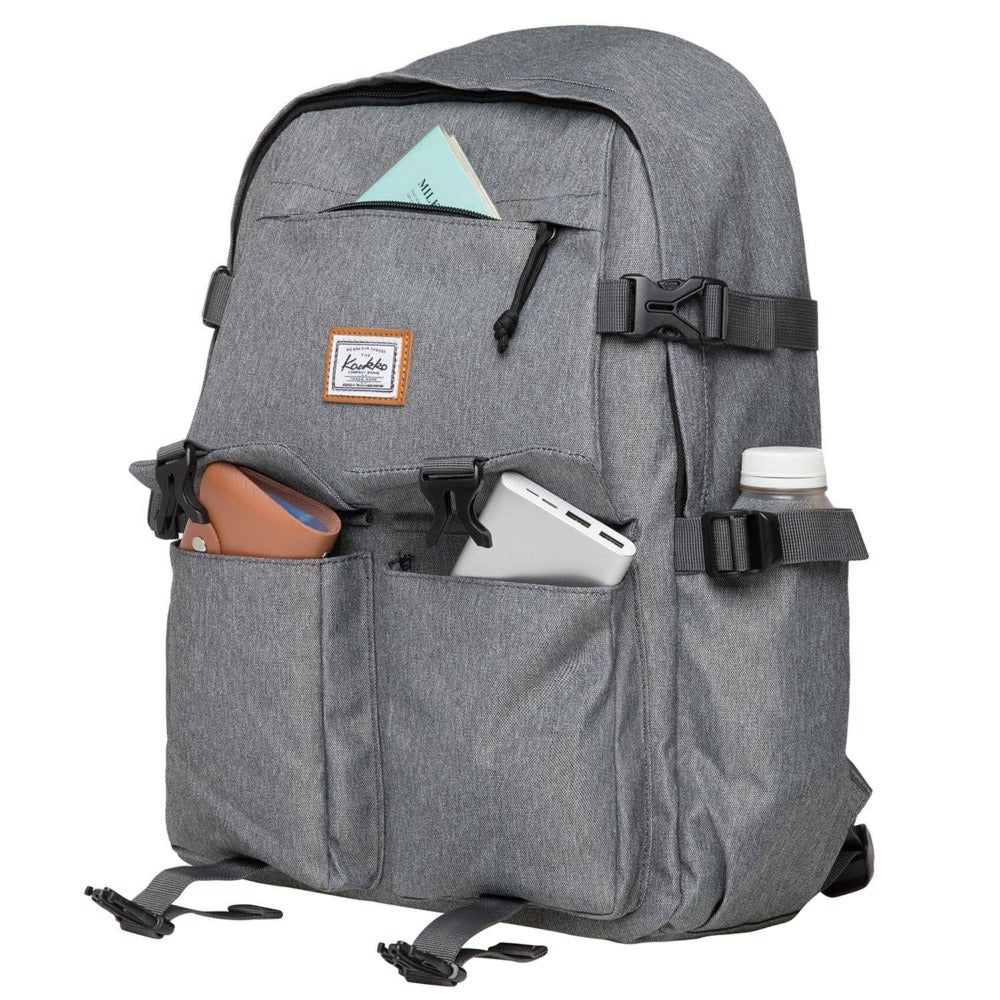 KAUKKO Backpack for School, KS22 ( Grey / 18.4L ) - kaukko