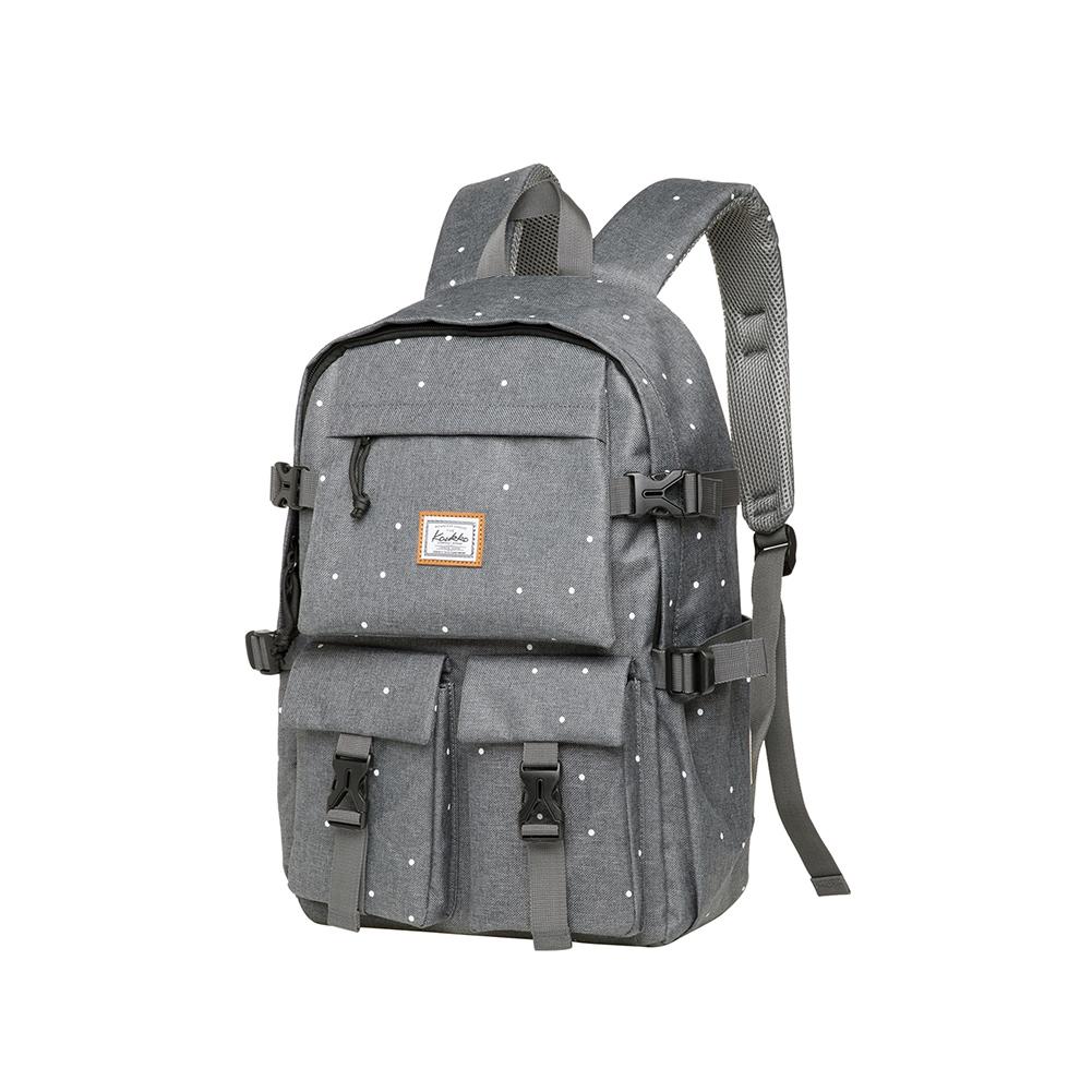 KAUKKO Backpack for School, KS22 ( Grey-2 / 18.4L ) - kaukko