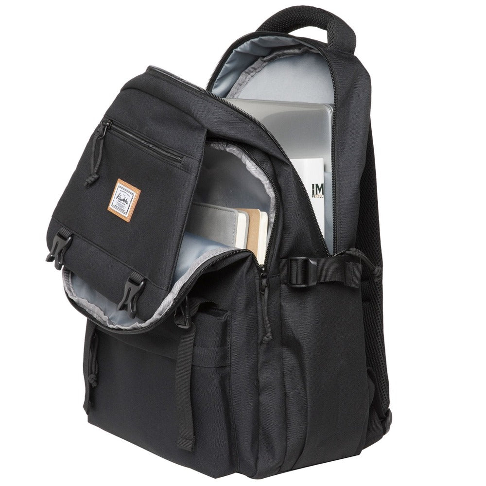 KAUKKO Backpack for School, KS23 ( Black / 18.4L ) - kaukko