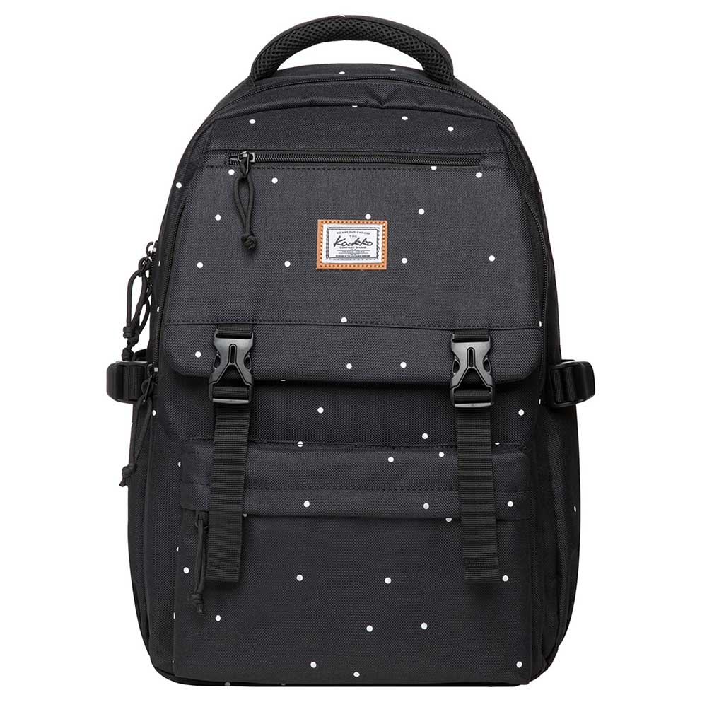 KAUKKO Backpack for School, KS23 ( Black-2 / 18.4L ) - kaukko
