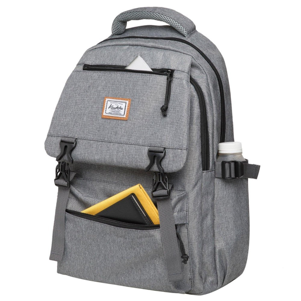 KAUKKO Backpack for School, KS23 ( Grey / 18.4L ) - kaukko