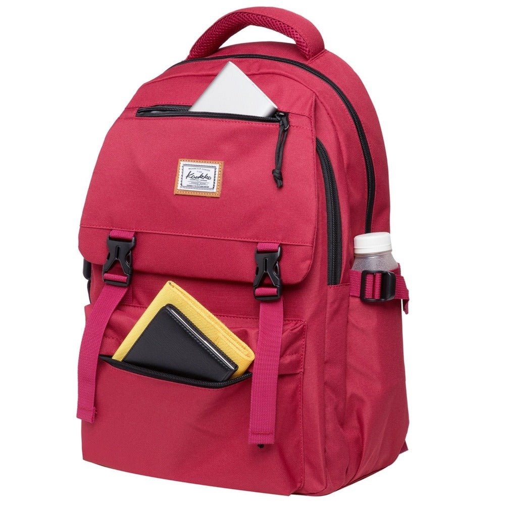 KAUKKO Backpack for School, KS23 ( Red / 18.4L ) - kaukko