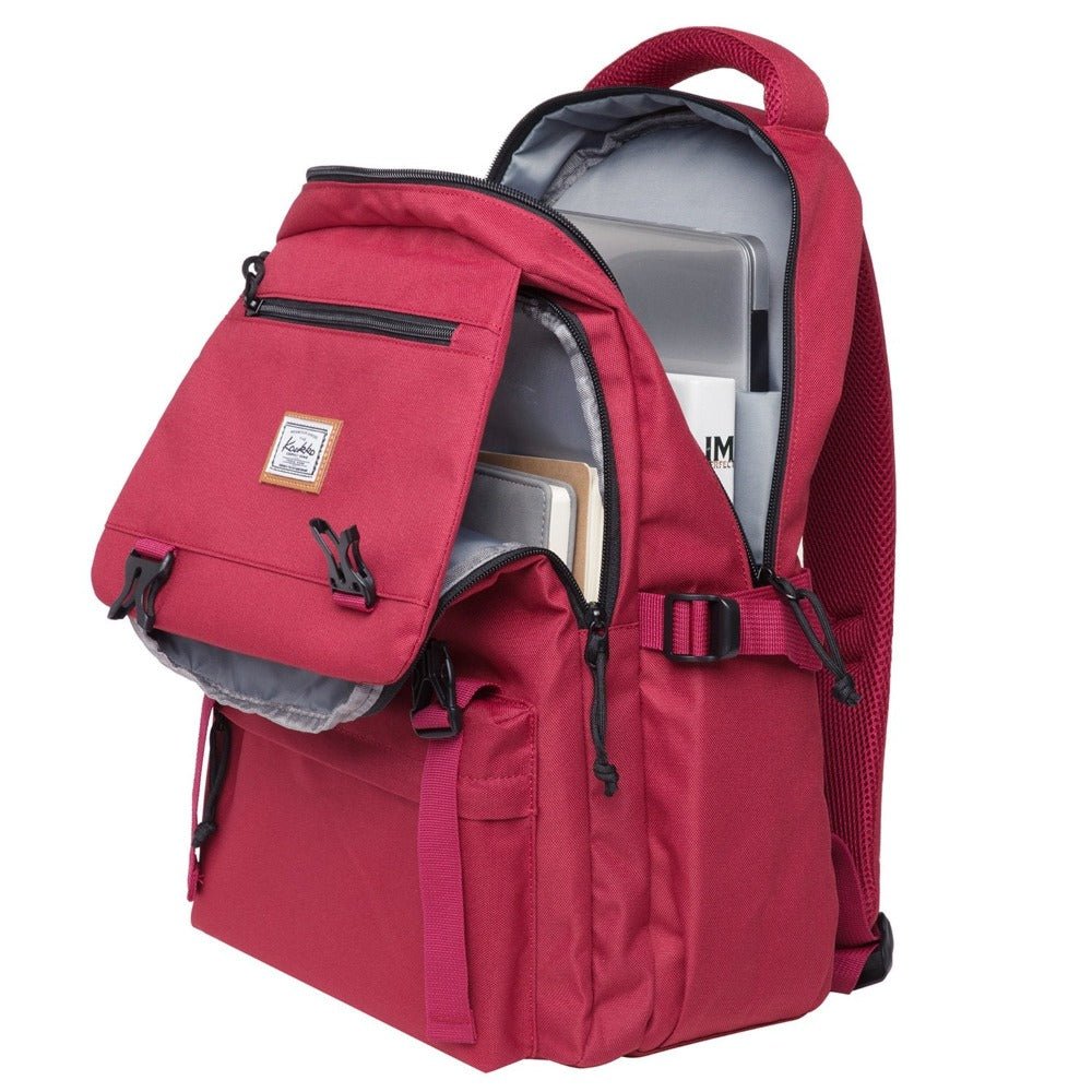 KAUKKO Backpack for School, KS23 ( Red / 18.4L ) - kaukko