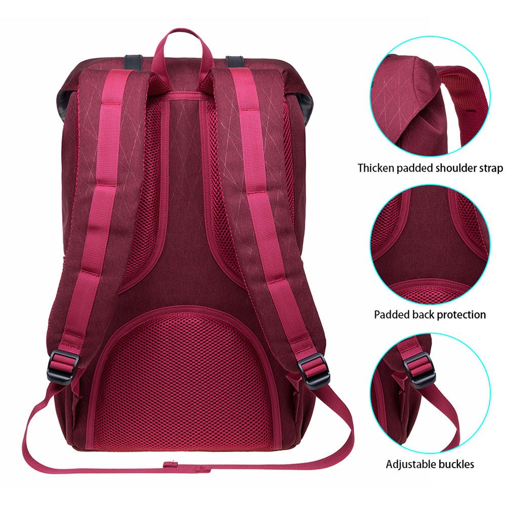 KAUKKO backpack women daypack with laptop compartment for 14 inch notebook - kaukko