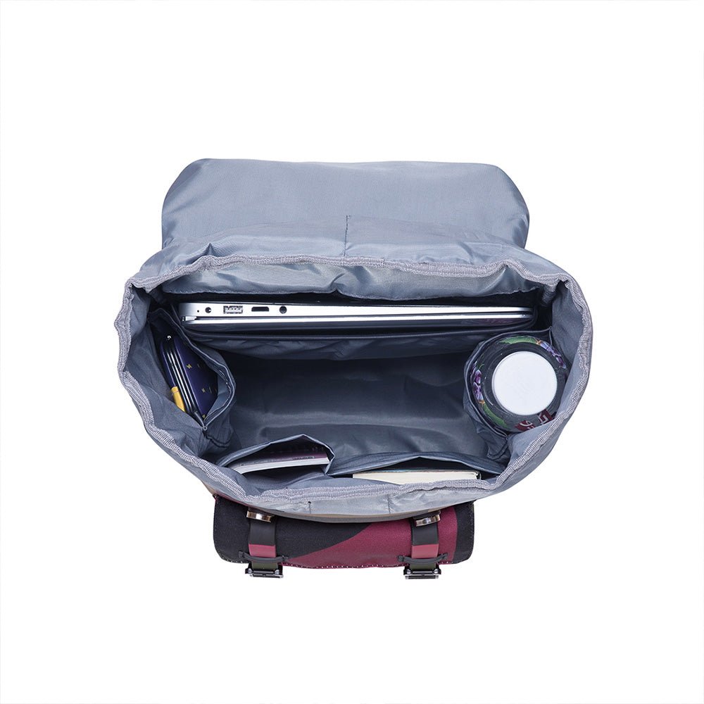 KAUKKO backpack women men casual backpack with 12 inch laptop compartment for hiking trips 25 * 14 * 40 cm, 14 L camo - kaukko