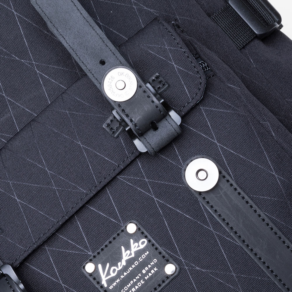 KAUKKO backpack women men daypack with laptop compartment for 14 inch notebook for leisure job university travel hiking, 21L (black EP5-18) - kaukko