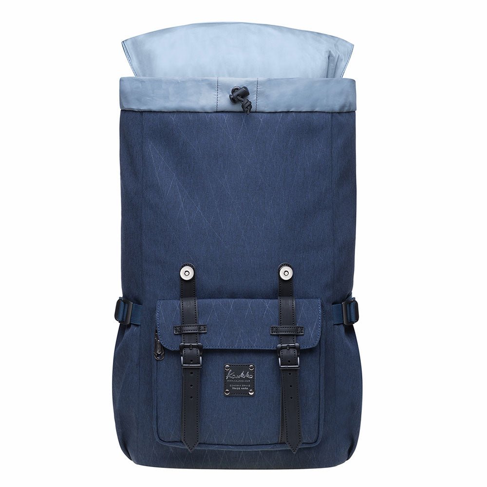 KAUKKO backpack women men daypack with laptop compartment for 14 inch notebook for leisure job university travel hiking, 21L (blue EP5-18) - kaukko