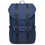 KAUKKO backpack women men daypack with laptop compartment for 14 inch notebook for leisure job university travel hiking, 21L (blue EP5-18) - kaukko