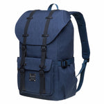 KAUKKO backpack women men daypack with laptop compartment for 14 inch notebook for leisure job university travel hiking, 21L (blue EP5-18) - kaukko