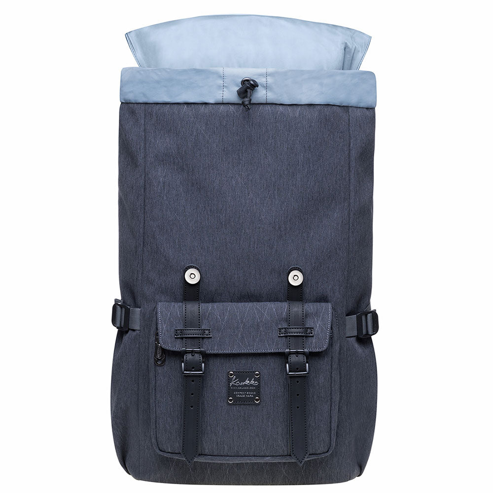 KAUKKO backpack women men daypack with laptop compartment for 14 inch notebook for leisure job university travel hiking, 21L (grey EP5-18) - kaukko