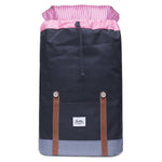KAUKKO Backpack Women Men Vintage Travel Backpack, EP6-2 ( Black / 18.3L ) - kaukko