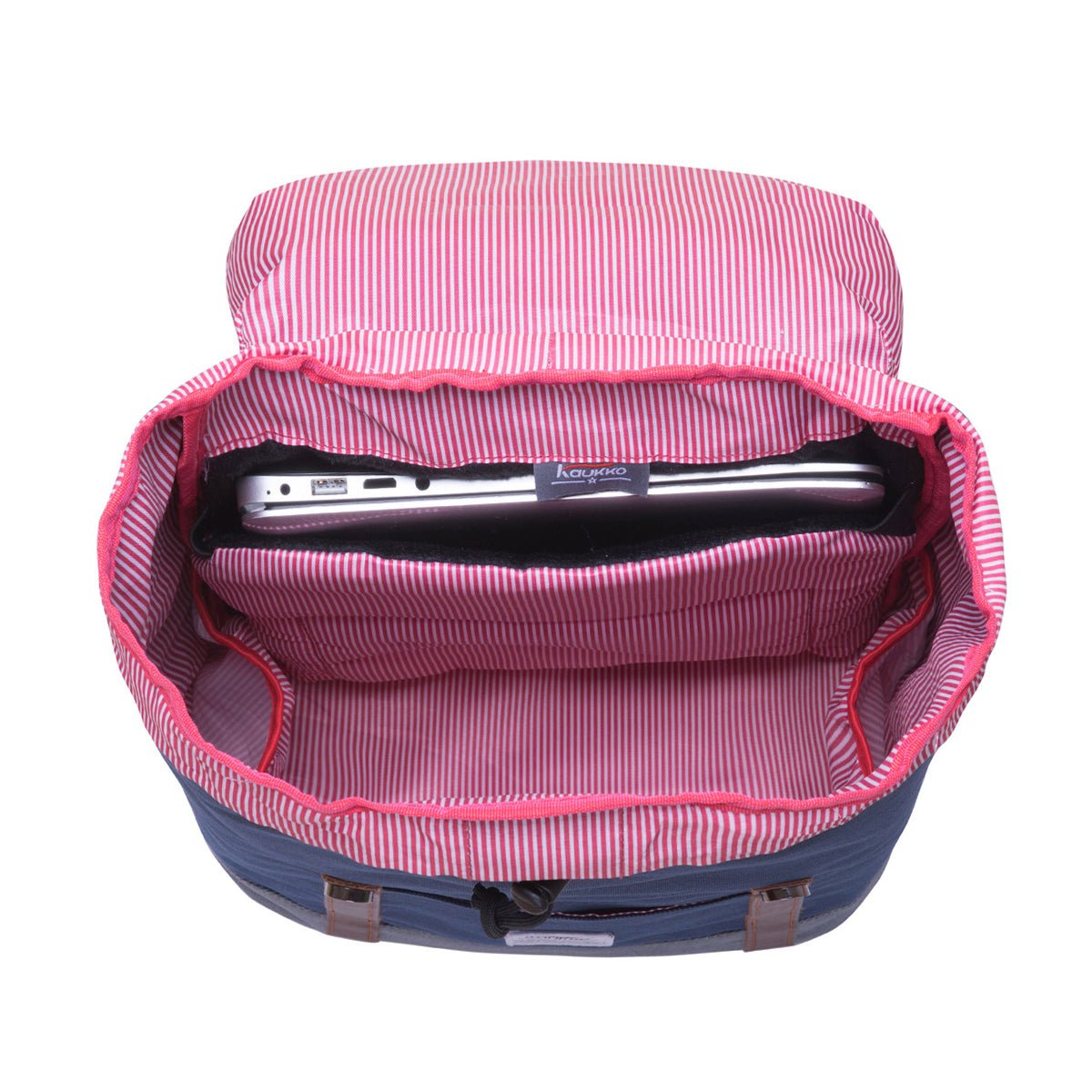 KAUKKO Backpack Women Men Vintage Travel Backpack, EP6-2 ( Blue / 18.3L ) - kaukko