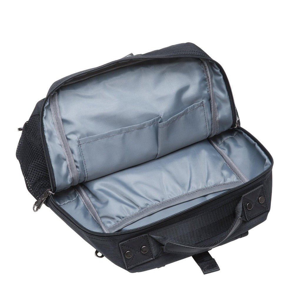 KAUKKO Canvas Crossbody Sling Bag Backpack for Cycling, Hiking, Camping, and Commuting, FD252-1 ( Black ) - kaukko