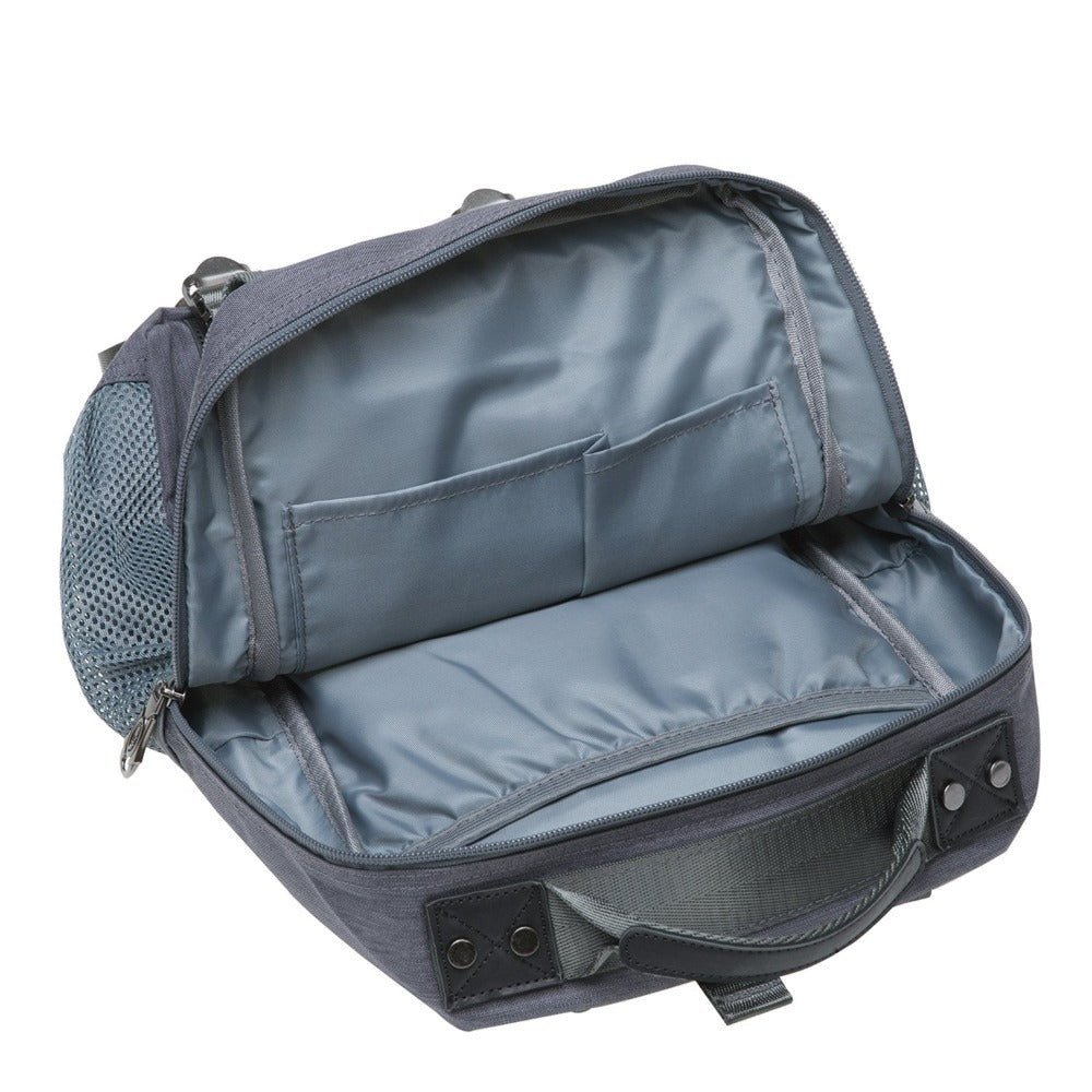 KAUKKO Canvas Crossbody Sling Bag Backpack for Cycling, Hiking, Camping, and Commuting, FD252-1 ( Grey ) - kaukko