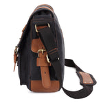 KAUKKO Canvas Messenger Bag - Vintage Crossbody Shoulder Bag Military Satchel - kaukko
