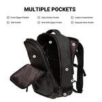 KAUKKO Canvas Travel Backpack, Personal Item Airline Approved, Carry On Backpack - kaukko