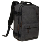 KAUKKO Canvas Travel Backpack, Personal Item Airline Approved, Carry On Backpack - kaukko