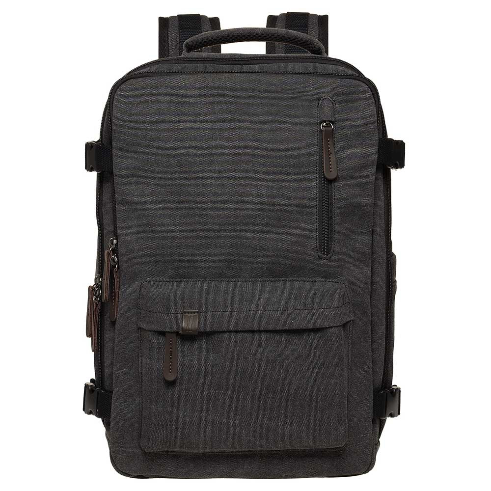 KAUKKO Canvas Travel Backpack, Personal Item Airline Approved, Carry On Backpack - kaukko