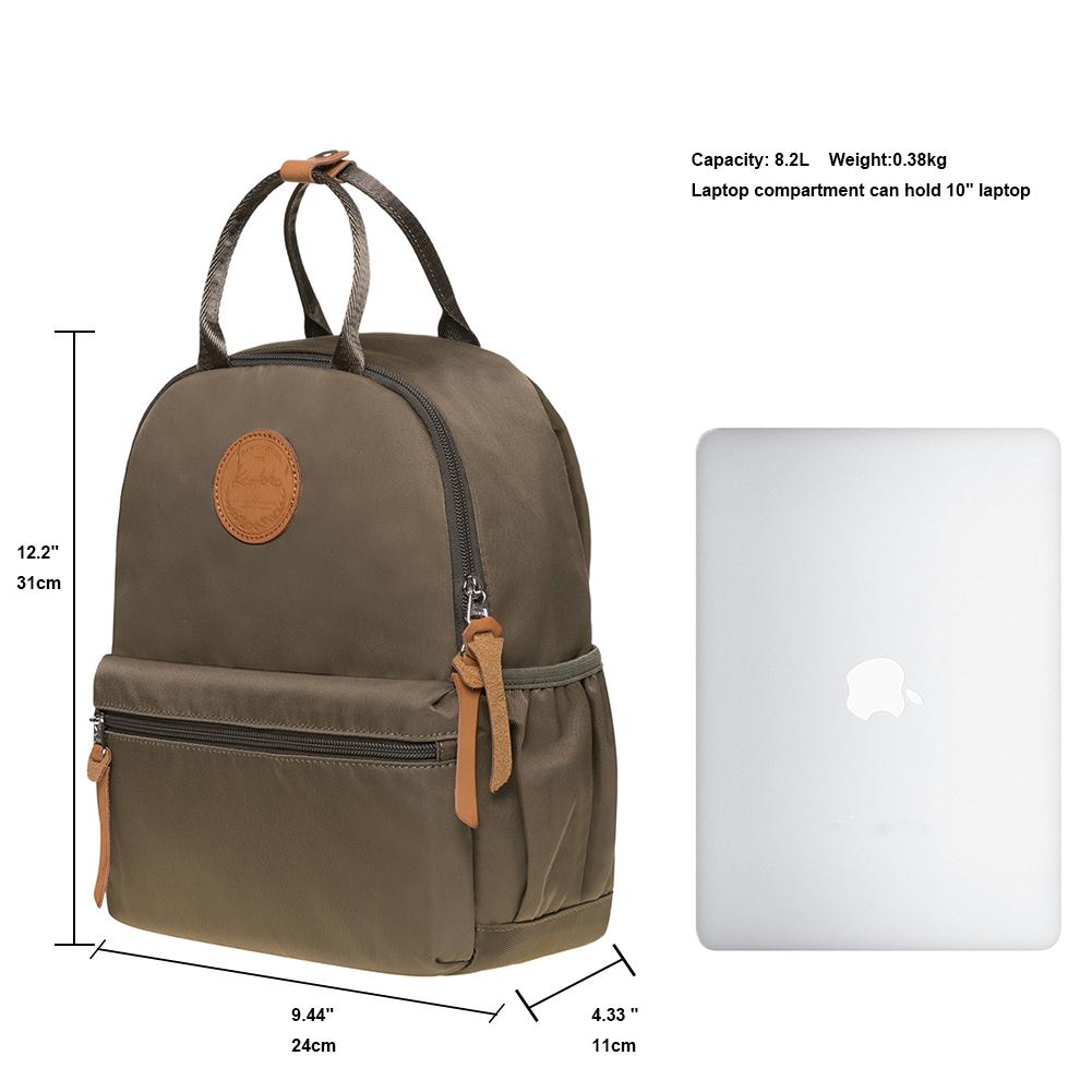 KAUKKO Casual Daypack Student Outdoor Bag Stylis, K1005-4 ( Army Green / 8.2L ) - kaukko