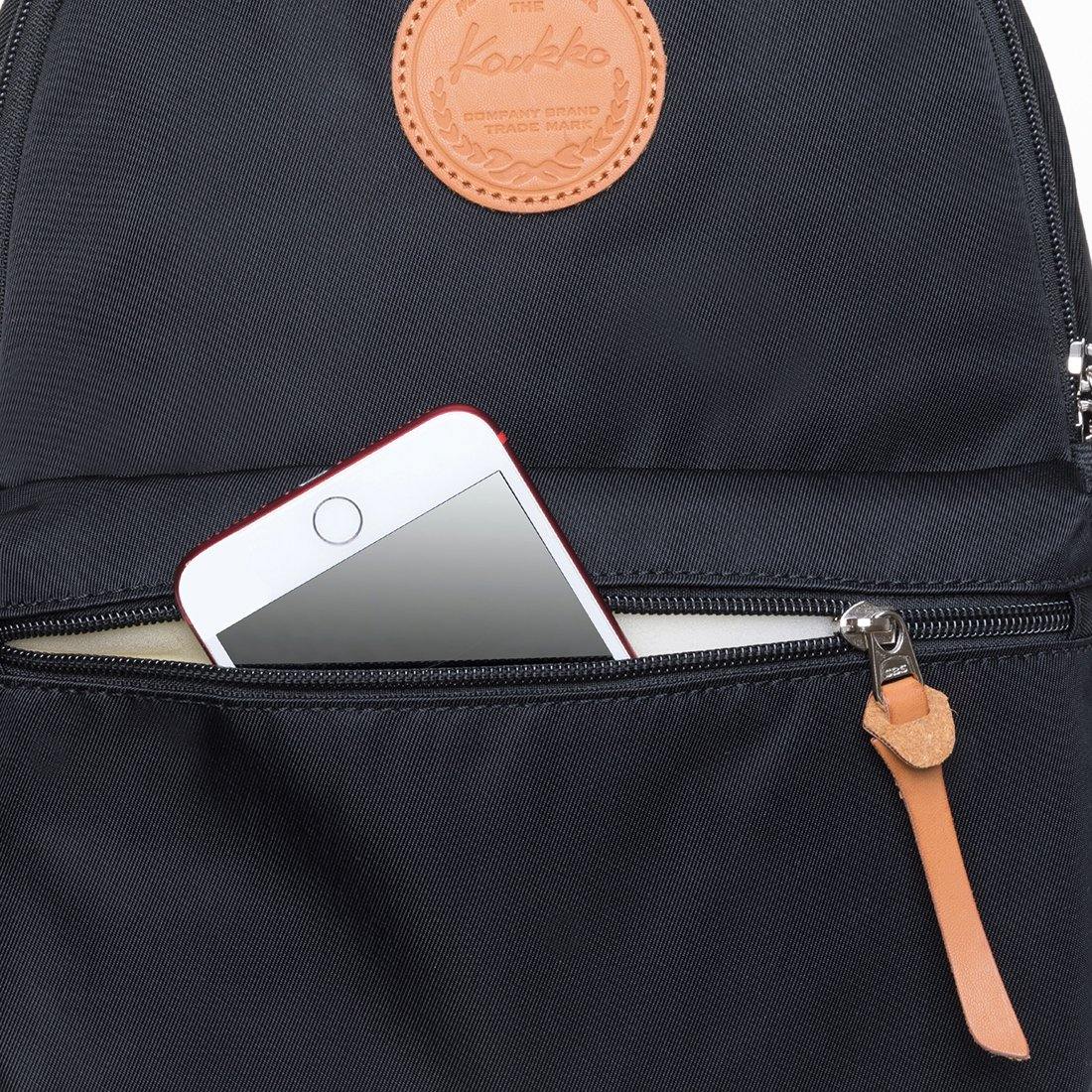 KAUKKO Casual Daypack Student Outdoor Bag Stylis, K1005-4 ( Black / 8.2L ) - kaukko