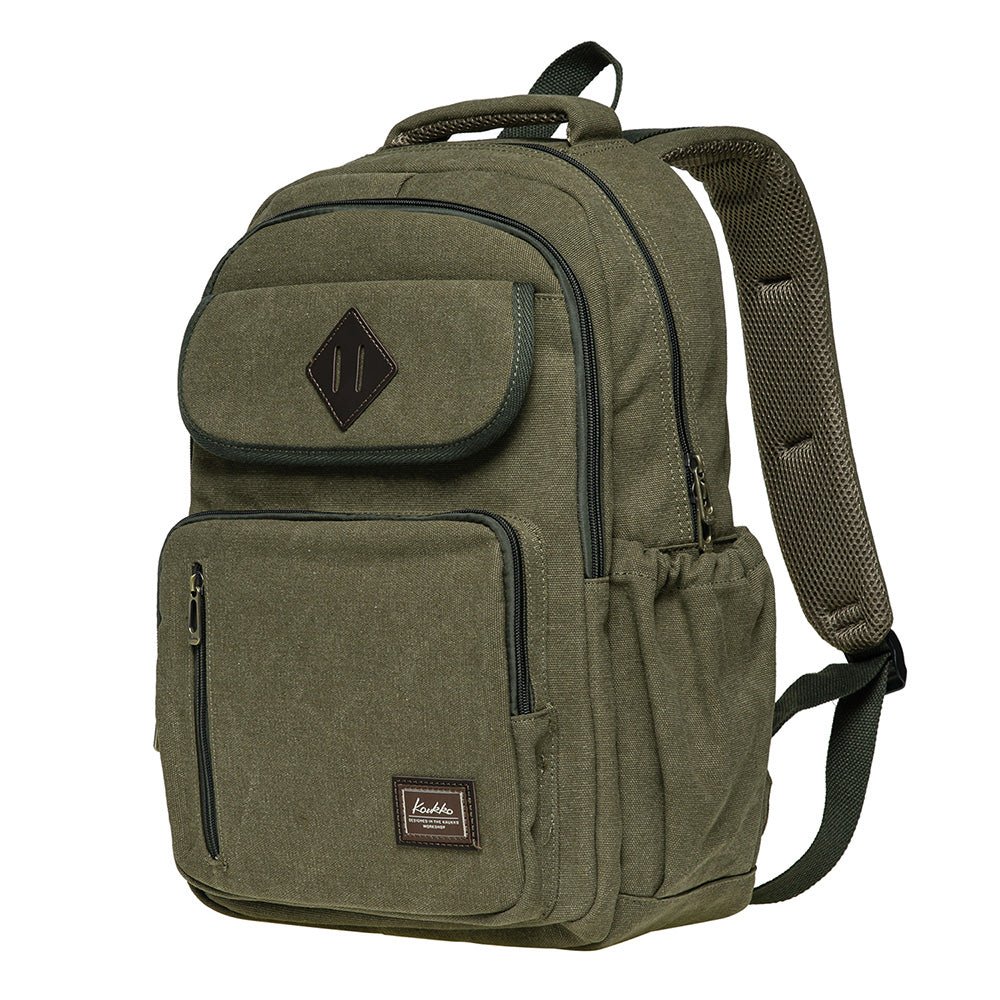 KAUKKO Casual Daypacks Multipurpose Backpacks, Outdoor Backpack, Travel Rucksack (17-ARMYGREEN) - kaukko