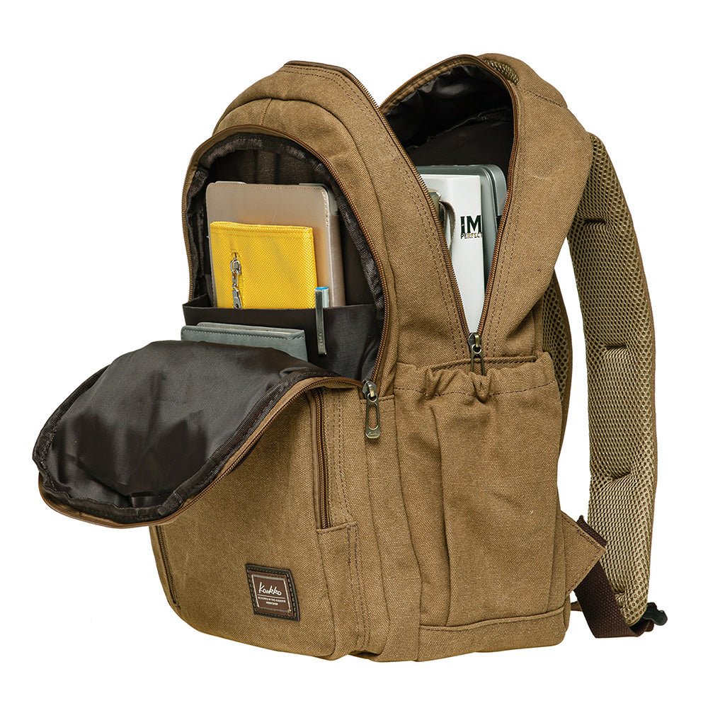 KAUKKO Casual Daypacks Multipurpose Backpacks, Outdoor Backpack, Travel Rucksack (17-YELLOW) - kaukko