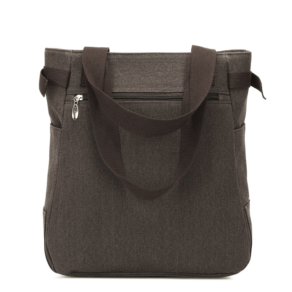 KAUKKO Cute Cat Totes Women Canvas Handbags ( Coffee ) - kaukko
