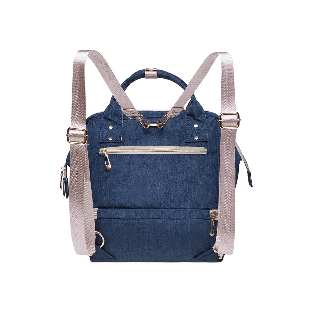 KAUKKO Diaper Bag Backpack - Small Diaper Backpack with Pacifier Holder and Stroller straps -Waterproof, mini , KT08 ( Mediterranean Blue ) - kaukko