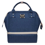 KAUKKO Diaper Bag Backpack - Small Diaper Backpack with Pacifier Holder and Stroller straps -Waterproof, mini , KT08 ( Mediterranean Blue ) - kaukko