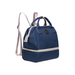 KAUKKO Diaper Bag Backpack - Small Diaper Backpack with Pacifier Holder and Stroller straps -Waterproof, mini , KT08 ( Mediterranean Blue ) - kaukko