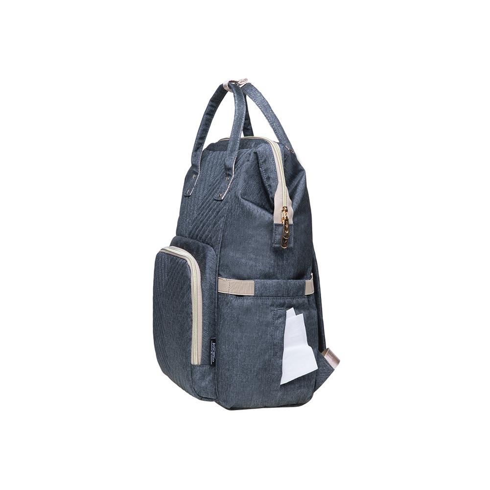 KAUKKO Diaper Bag Backpack with Pacifier Holder and Stroller straps - for Mom and Dad, Waterproof, one size, KT01-4 ( New York Gray / 18L) - kaukko