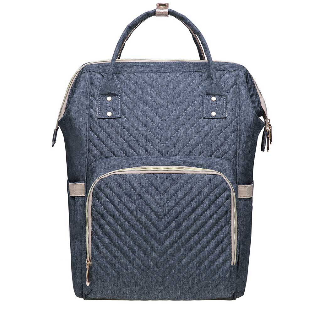 KAUKKO Diaper Bag Backpack with Pacifier Holder and Stroller straps - for Mom and Dad, Waterproof, one size, KT01-4 ( New York Gray / 18L) - kaukko