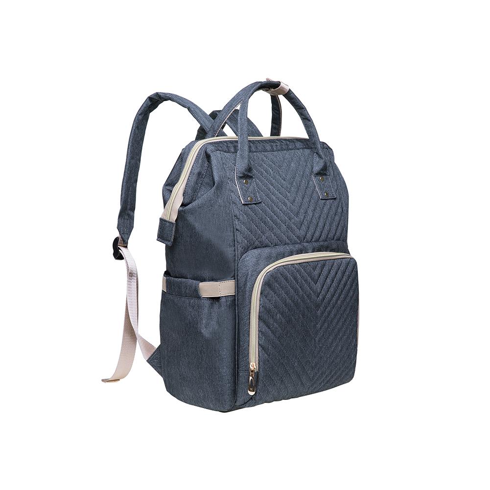 KAUKKO Diaper Bag Backpack with Pacifier Holder and Stroller straps - for Mom and Dad, Waterproof, one size, KT01-4 ( New York Gray / 18L) - kaukko