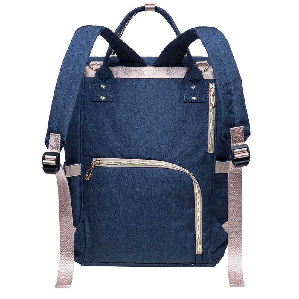 KAUKKO Diaper Bag Backpack with Pacifier Holder and Stroller straps - for Mom and Dad, Waterproof, one size, KT01-5 ( Mediterranean Blue / 18L) - kaukko