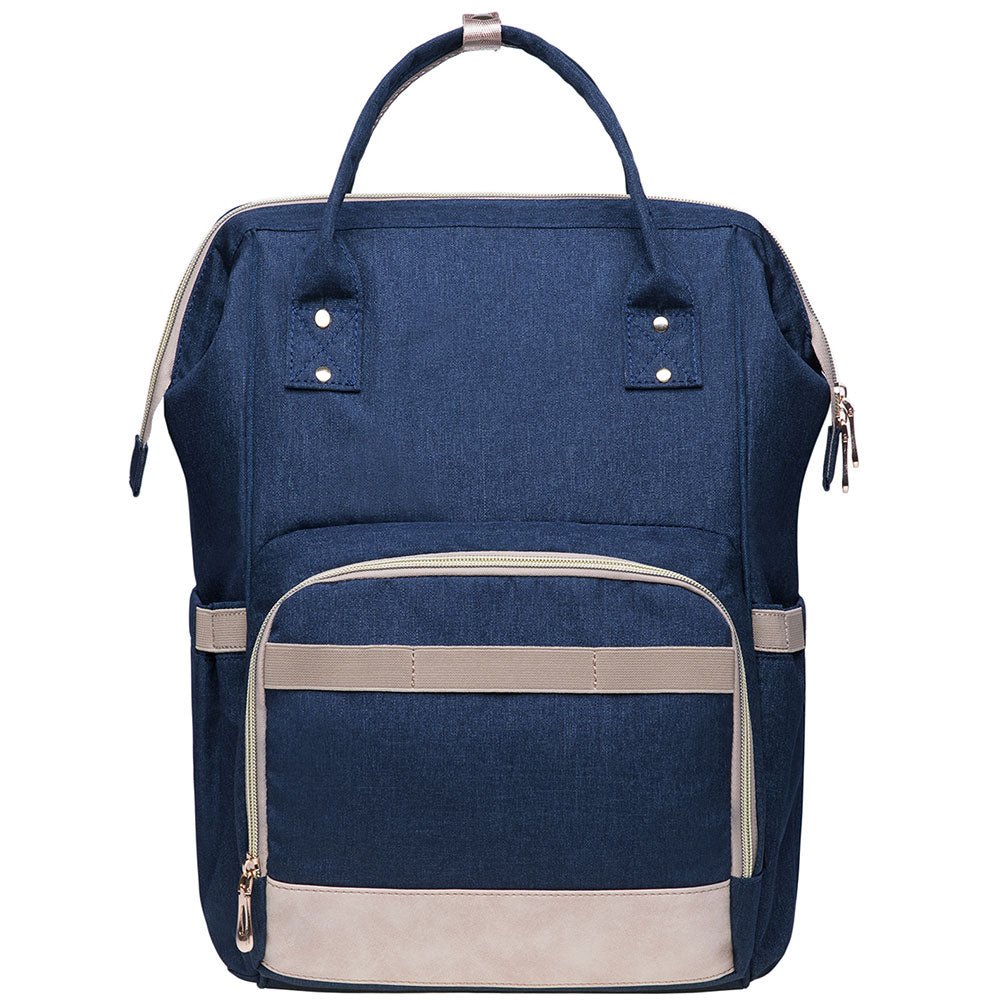 KAUKKO Diaper Bag Backpack with Pacifier Holder and Stroller straps - for Mom and Dad, Waterproof, one size, KT01-5 ( Mediterranean Blue / 18L) - kaukko