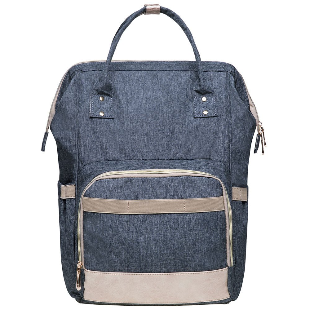 KAUKKO Diaper Bag Backpack with Pacifier Holder and Stroller straps - for Mom and Dad, Waterproof, one size, KT01-5 ( New York Gray / 18L) - kaukko