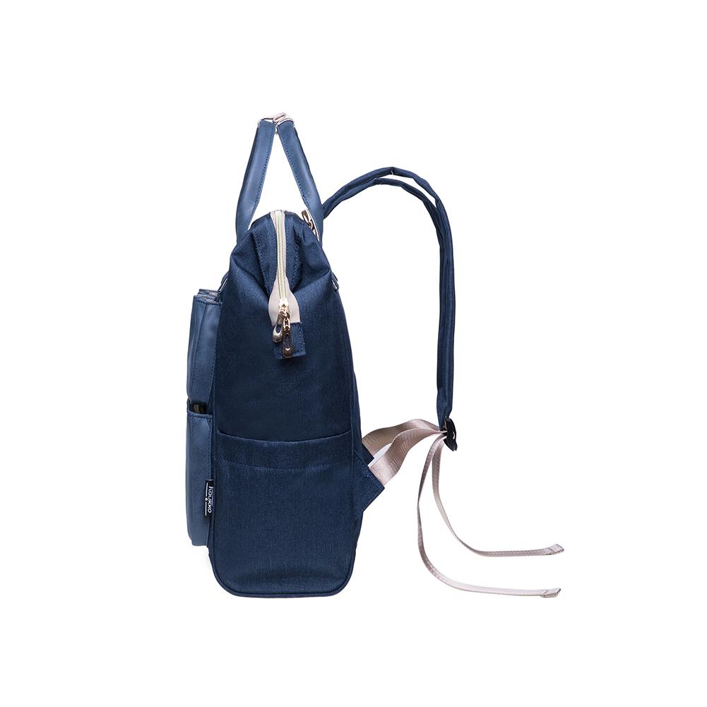 KAUKKO Diaper Bag Backpack with Pacifier Holder and Stroller straps - for Mom and Dad, Waterproof, one size, KT03 ( Mediterranean Blue ) - kaukko