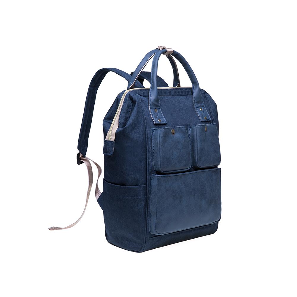 KAUKKO Diaper Bag Backpack with Pacifier Holder and Stroller straps - for Mom and Dad, Waterproof, one size, KT03 ( Mediterranean Blue ) - kaukko