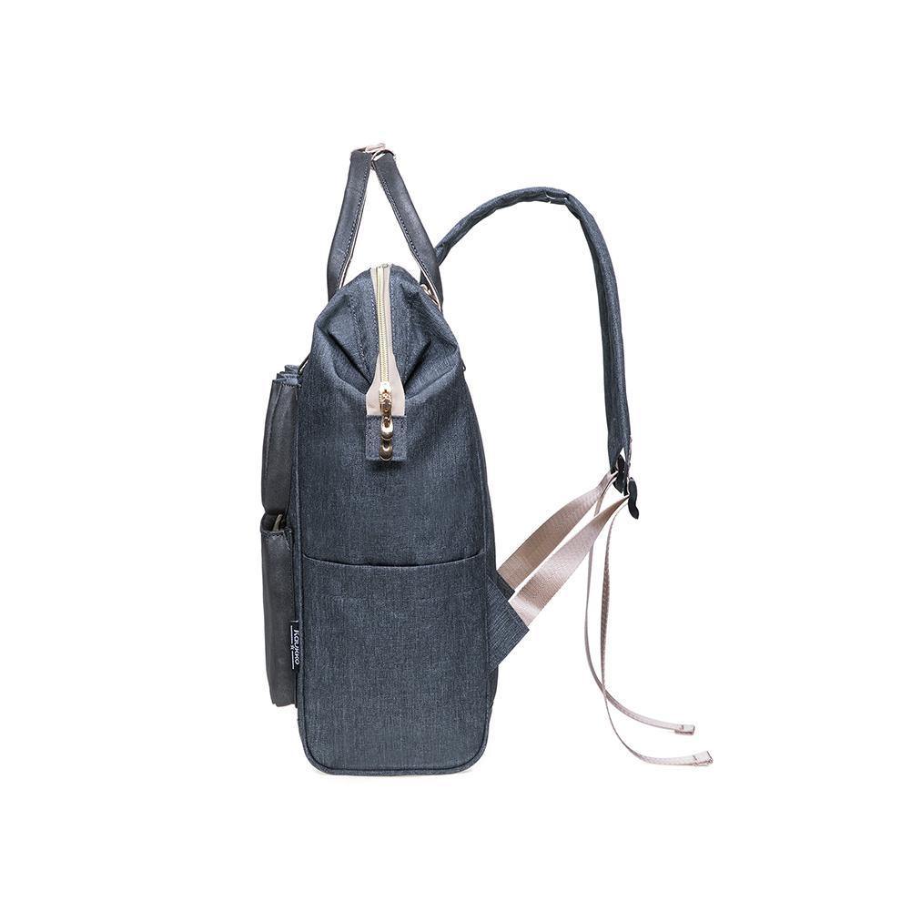 KAUKKO Diaper Bag Backpack with Pacifier Holder and Stroller straps - for Mom and Dad, Waterproof, one size, KT03 ( New York Gray ) - kaukko
