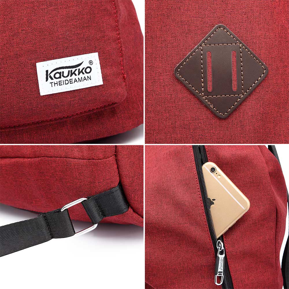 KAUKKO Drawstring Sports Backpack Gym Yoga Bag Shoulder Rucksack for Men and Women - kaukko