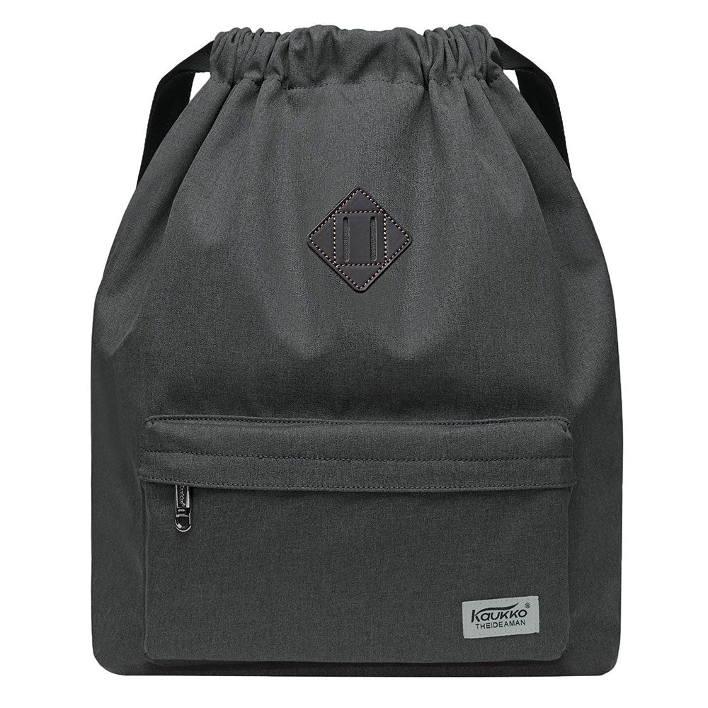 KAUKKO Drawstring Sports Backpack Gym Yoga Bag Shoulder Rucksack for Men and Women - kaukko